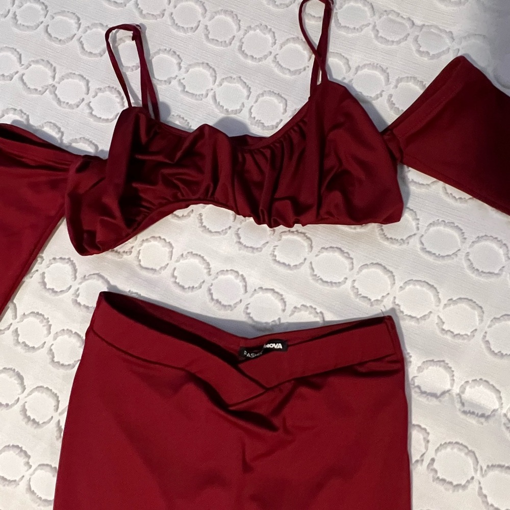 Red two piece set